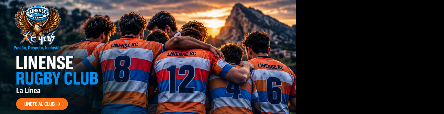 Jugadores del Linense Rugby Club unidos antes de un partido